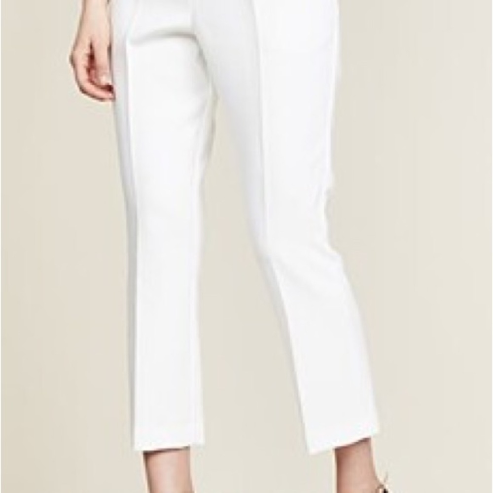 Black Halo White Cropped Women's Pants